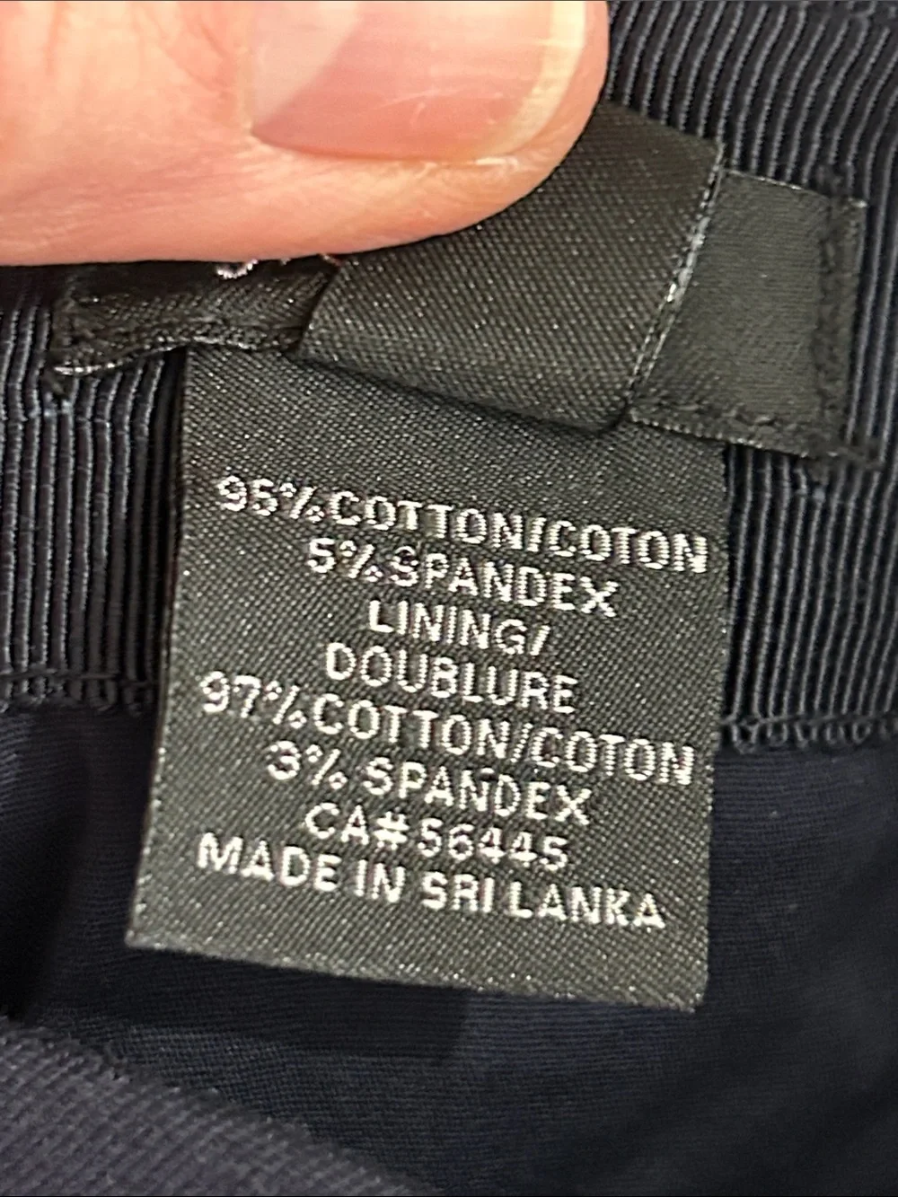 J.CREW Navy Skirt with Black Label